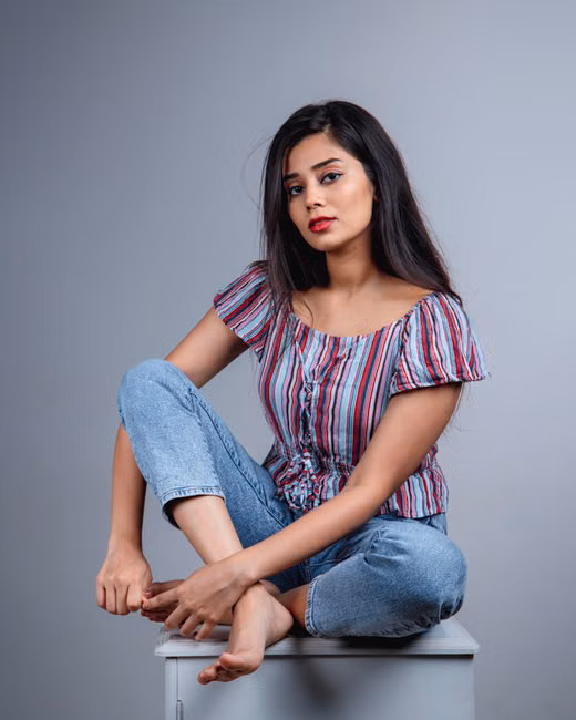 Blusa Canelada Bege Manga Longa